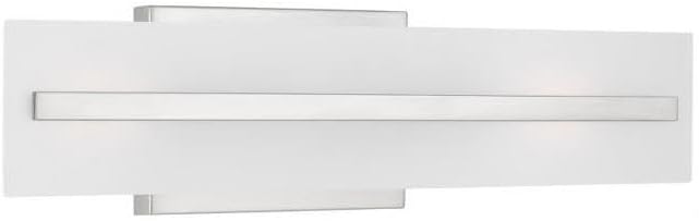 Generation Lighting 4454302-962 Dex Vanity, 2-Light 120 Total Watts, Brushed Nickel Silver