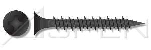 (12000 pcs) #8 X 3, Drywall Screws, Bugle Phillips Drive, Fine Thread, Sharp Point, Hi-Lo Threading, Steel, Black Phosphate