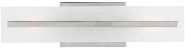 Generation Lighting 4454302-962 Dex Vanity, 2-Light 120 Total Watts, Brushed Nickel Silver