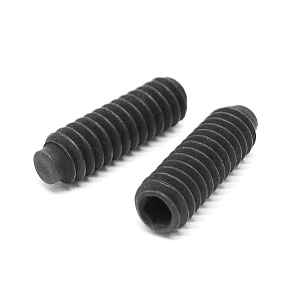 (1000 Pieces) 1/4-28x1/2 Alloy Half Dog Point Fine Thread Allen Socket Set Screw Black Oxide