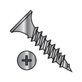 Generic 6-18X1 1/2 Phillips Bugle Head Fine Thread Drywall Screw Black Phosphate - ECS-0624YPG