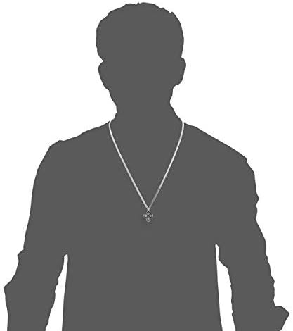 Heartland Sterling Silver 4 Way Cross Pendant for Men- Handcrafted in USA, Tarnish Resistant, Meaningful Catholic Necklace with Sacred Heart, St. Christopher, St. Joseph & Miraculous Medal– 24-Inch
