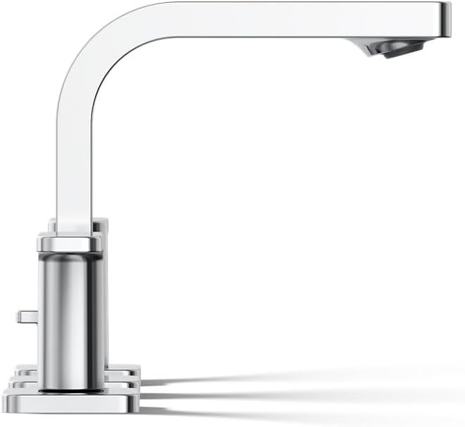 Kohler K-23484-4N-CP Parallel Widespread Bathroom Sink Faucet, .5 GPM, Lever Handles, Polished Chrome