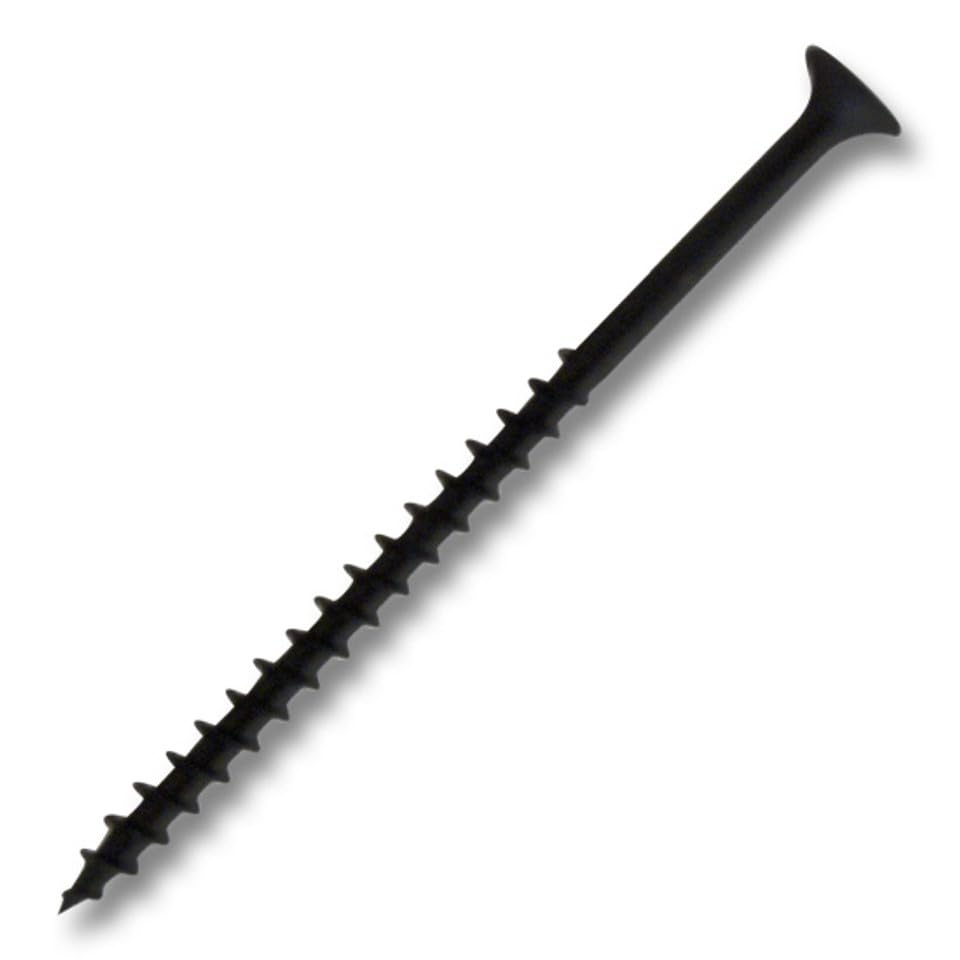 #8 x 3 in. Black #2 Phillips Bugle Head Coarse Thread (2,000 pcs)