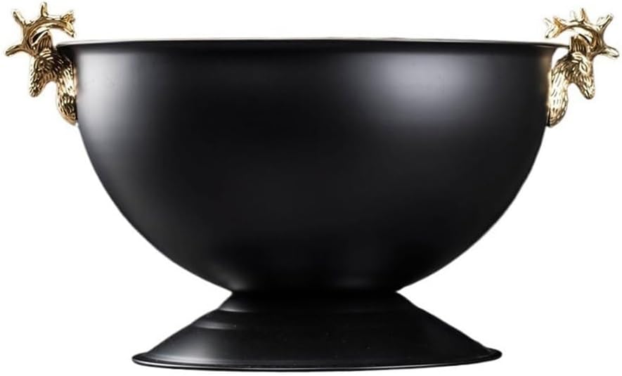 Ice Bucket Commercial Bar Ice Wine Container Black Ice Wine Tub Champagne Bucket Home Party Ice Wine Bucket Creative Stainless Steel Ice Bucket Beverage Tub