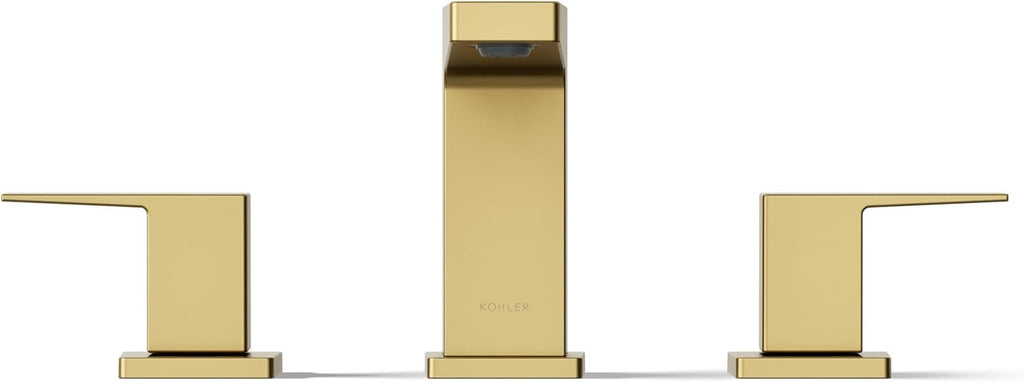 Kohler K-36786-4-2MB Honesty® Widespread Bathroom Sink Faucet, Bathroom Faucets, 1.2 GPM, Vibrant Brushed Moderne Brass