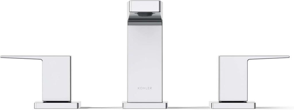 Kohler K-36786-4-CP Honesty® Widespread Bathroom Sink Faucet, Bathroom Faucets, 1.2 GPM, Polished Chrome