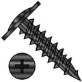 8X2 1/2 Phillips Modified Truss Head Fine Thread Drywall Screw Fully Threaded Black Oxide (Pack Qty 2,000) BC-0840YPMB by Shorpioen