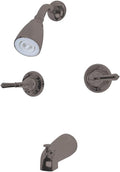 Kingston Brass KB245 Magellan Tub and Shower Faucet 2-Magellan Handles, Oil Rubbed Bronze
