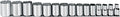 Socket Set, SAE, 1/2 in. Dr, 15 pc