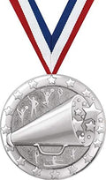Cheer Medals - 2' Silver Cheer Team Medal Awards