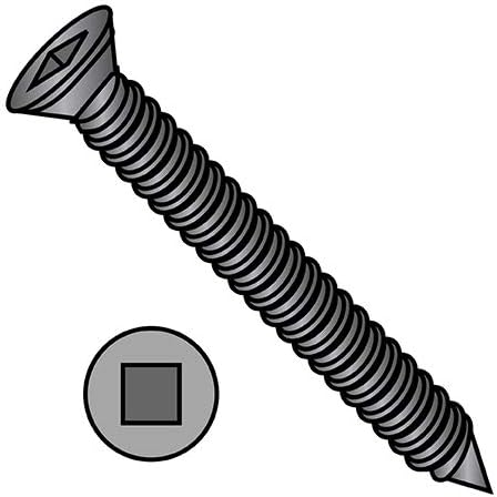 8-15X3 Square Recess Trim Head Drywall Screw Fine Thread Black Phosphate (Pack Qty 2,000) BC-0848YQFT by Shorpioen
