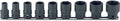 Ko-ken RS13401M/9 3/8 Sq. Dr. Socket set 8-22mm 6 point Thin walled 9 pieces