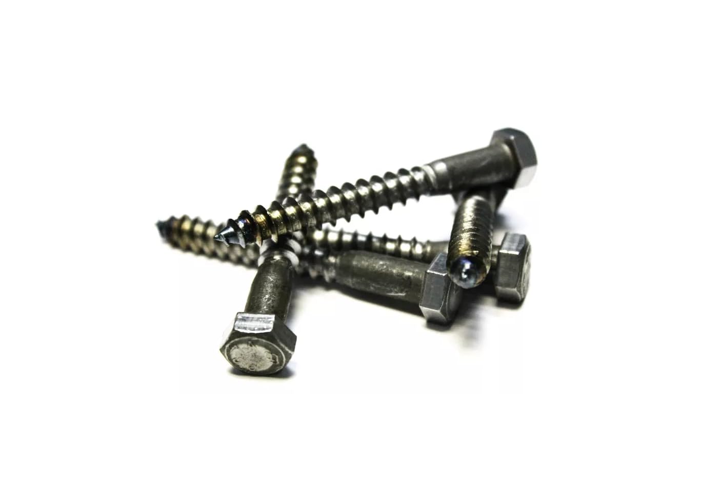 500 Pcs 5/16X3' Hex Lag Screws Plain Fasteners Screws Set