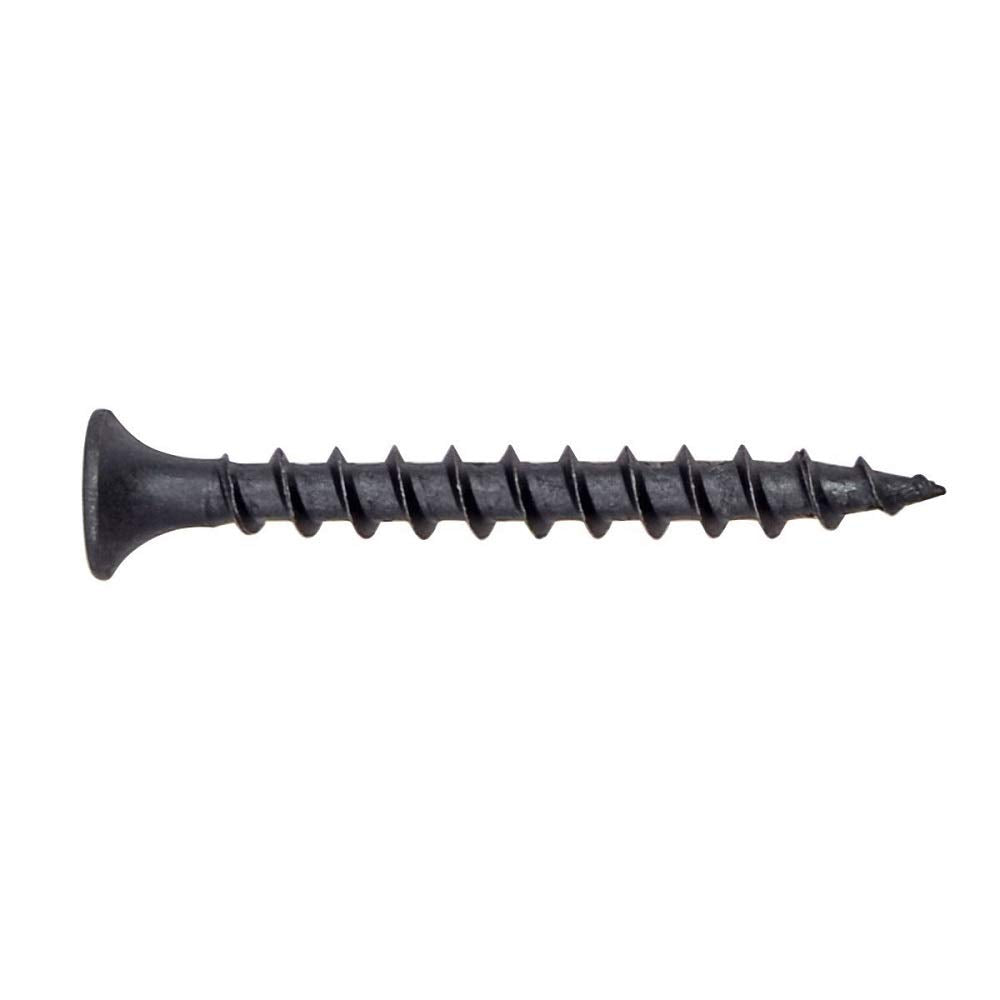 meite #8 Coarse Thread Drywall Screw by 2-1/2-Inch Length with Bugle Head, 5 Pounds Black Drywall Screws Fasteners (8 Boxes) #DSC212M
