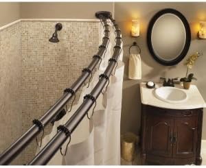 Moen Brantford Oil-Rubbed Bronze Two-Handle Low-Arc Traditional Centerset Bathroom Faucet with Drain Assembly, 6610ORB