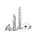 #8 x 1 Truss Head Fast Self Tapping Screws, Alloy Steel Wood Screws, White Head