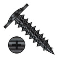 8X1 1/2 Phillips Modified Truss Head Fine Thread Drywall Screw Fully Threaded Black Ox - ECS-0824YPMB