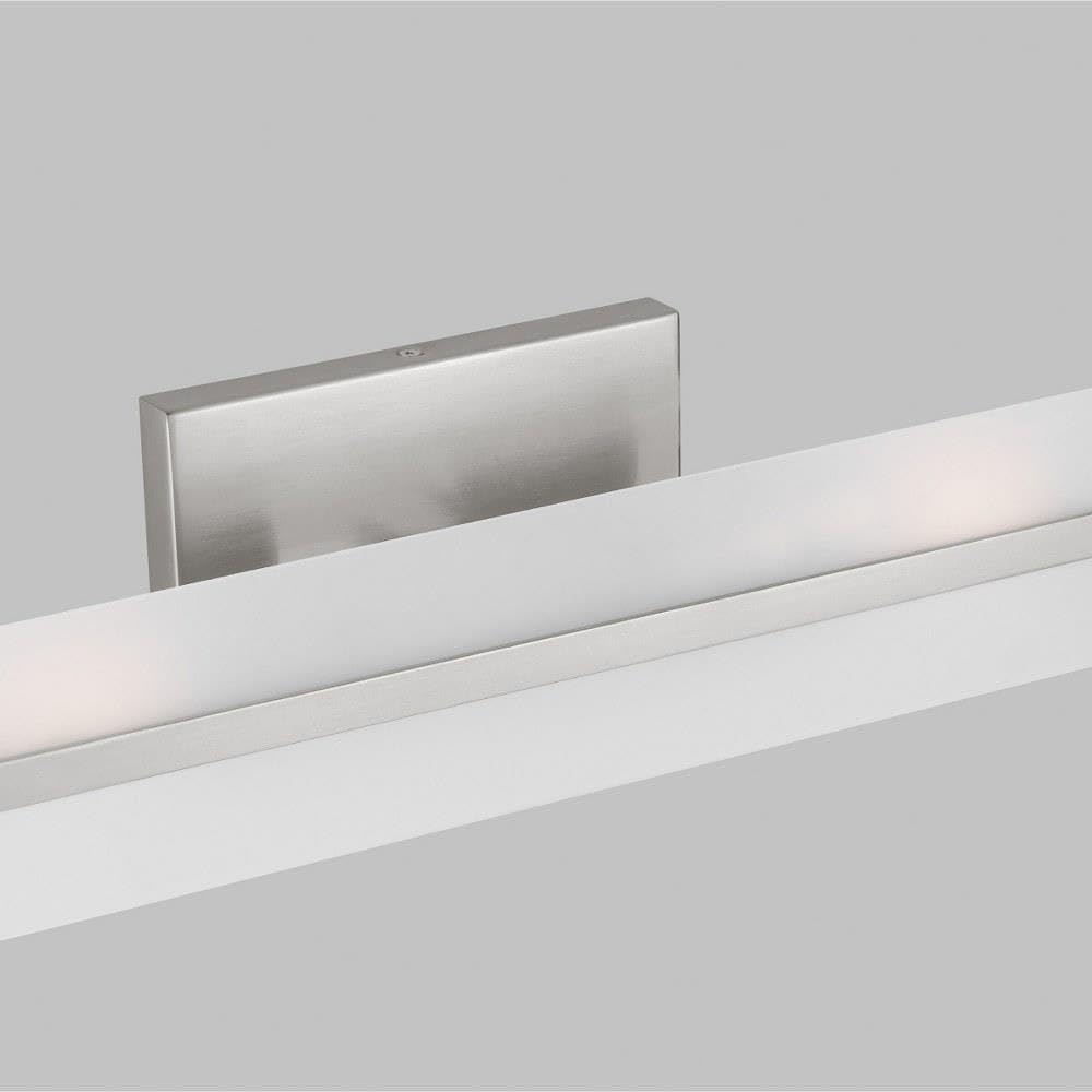 Generation Lighting 4454302-962 Dex Vanity, 2-Light 120 Total Watts, Brushed Nickel Silver