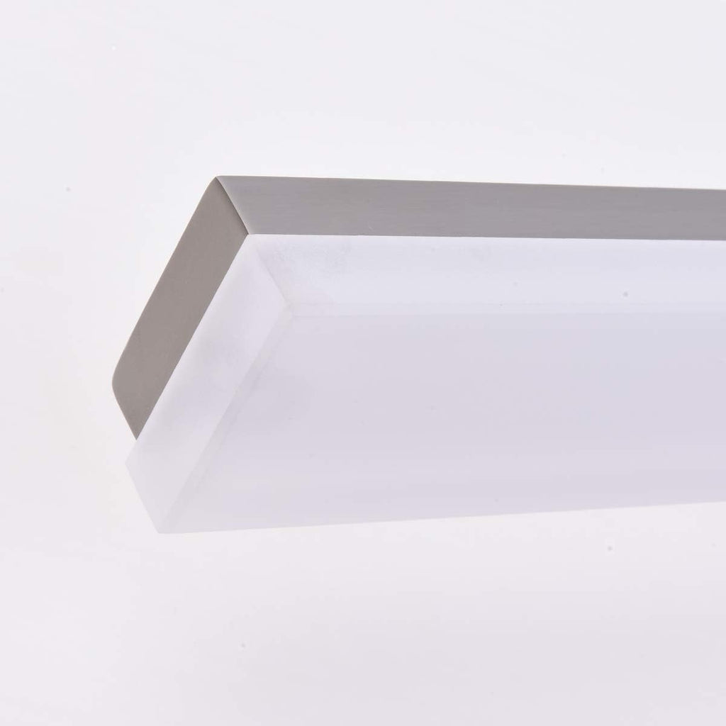 mirrea 36in Modern LED Vanity Light for Bathroom Lighting Dimmable 36w Brushed Nickel (Warm White 3000K)