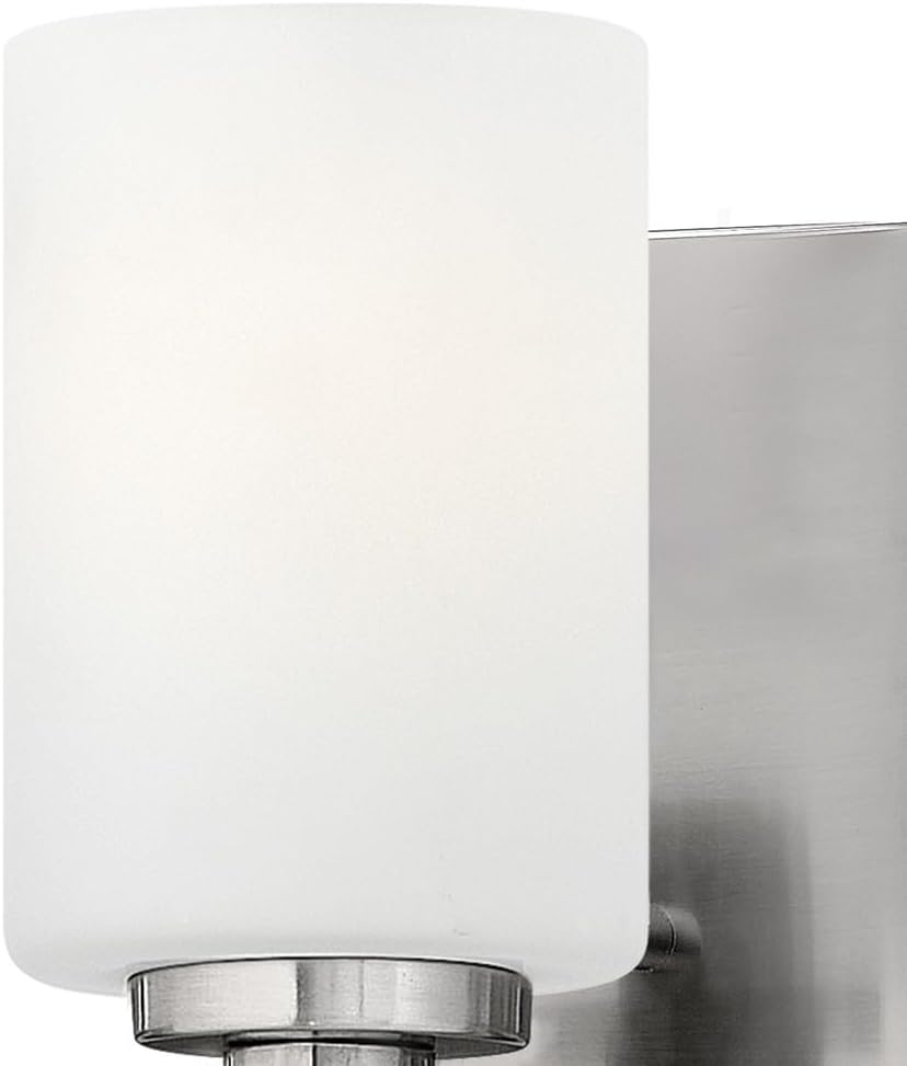 Hinkley Karlie Transitional One Light Bathroom Vanity Fixture, Brushed Nickel