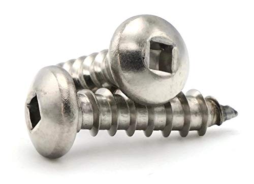 Square Drive Pan Head Sheet Metal Screws 18-8 Stainless Steel - #10 x 1-3/4' Qty-1,000
