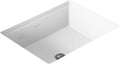 KOHLER 2882-0 Verticyl Rectangular Undermount Bathroom Sink, 19 3/4', White