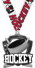 Hockey Medals - 2.25' Silver Hockey Team Medal Awards Prime
