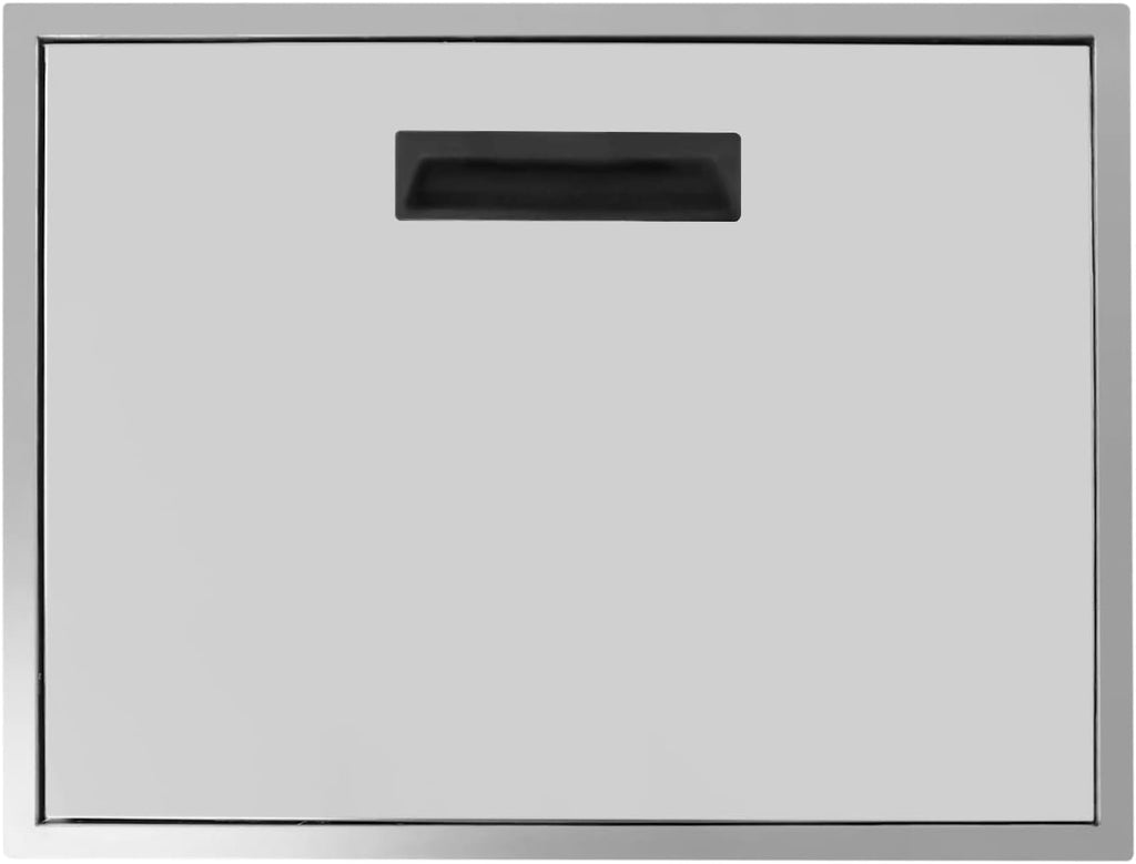 Drop-in Ice Chest, Stainless Steel Ice Cooler, Freestanding Ice Chest Outdoor Kitchen, Double-Walled & Built-in Foa, Foam Cooler With Lid, for Wine, Beer, Whiskey, Beer, Silver (23*17*12 in)