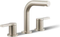 KOHLER K-33592-4-BN Elate® Widespread Bathroom Sink Faucet, Enhanced Flow, Durable Construction, Easy Installation, Bathroom Faucets, 1.2 GPM, Vibrant Brushed Nickel