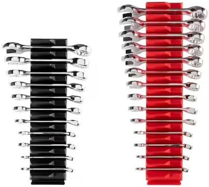 Stubby Combination Wrench Set with Modular Wrench Organizer, 25-Piece (1/4-3/4 in., 6-19 mm), Mfr: WCB95403-A