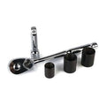Tri Groove Socket Driver Set with Ratchet and Extender - Includes #20, #30 and #40 Driver Sockets