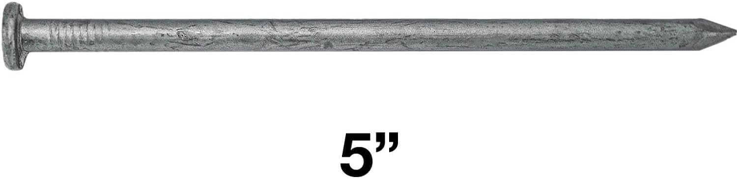 5' Exterior Hot Dipped Galvanized Common Framing Nail (40d) Full Box ~825 Nails