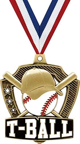 T-Ball Medals - 2.25' Gold T-Ball Team Medal Awards