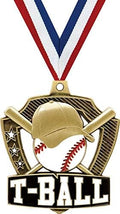 T-Ball Medals - 2.25' Gold T-Ball Team Medal Awards