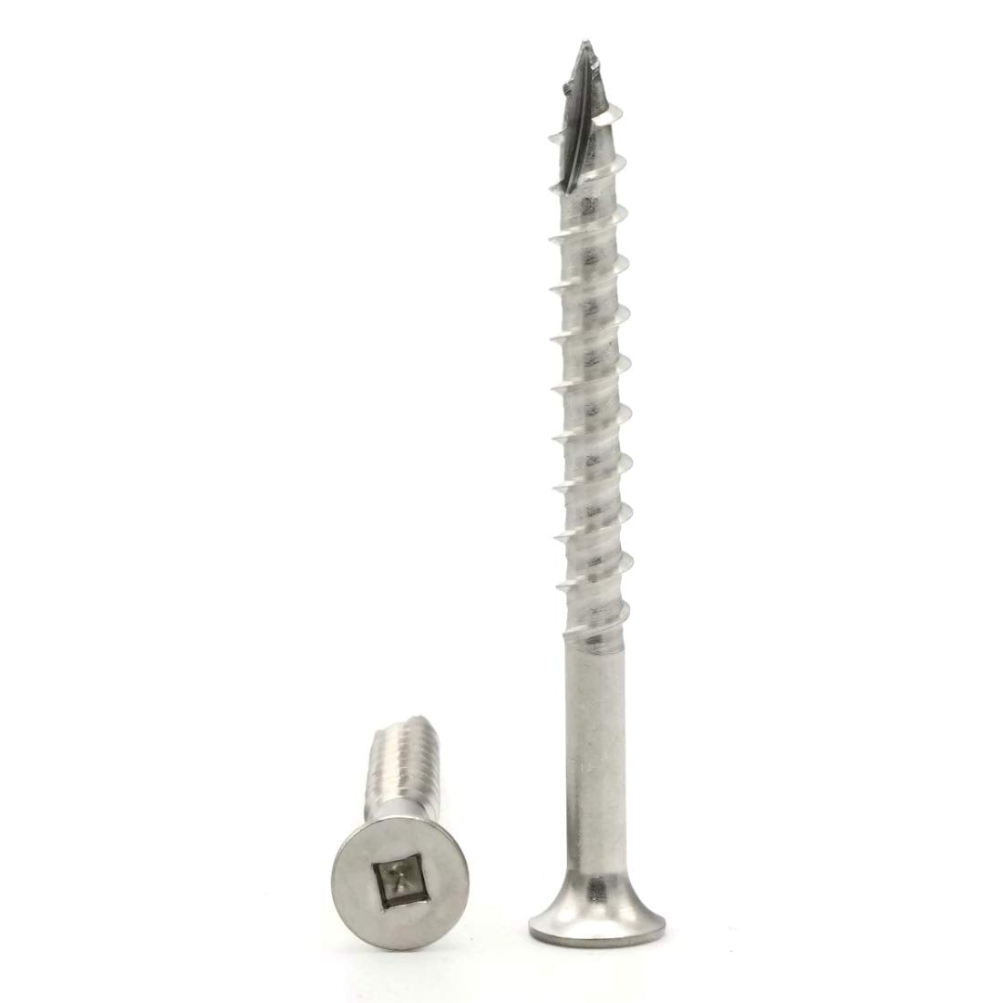 Square Drive Deck Screws 305 Stainless Steel Bugle Head Type 17 Point - #10 x 4 Qty 5000