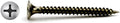 (2000) #8 X 3' Drywall Screw Phillips Bugle Head Fine Thread Black Phosphate Bulk Box