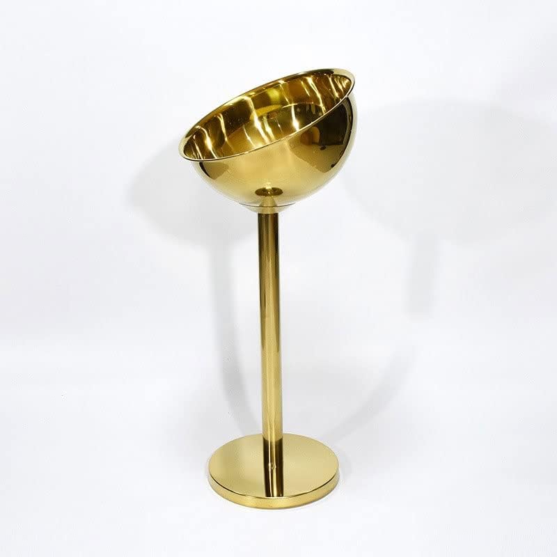 Ice Bucket Champagne Bucket Ice Bucket Vertical with Rack Champagne Bucket Thickened Stainless Steel Ice Wine Basin Bar Ware Beverage Barware Accessories Ice Bucket Beverage Tub (Color : D)