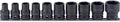 Ko-ken RS14401M/10 1/2 Sq. Dr. Socket set 10-27mm 6 point Thin walled 10 pieces