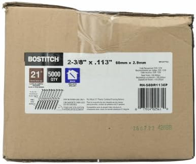 BOSTITCH S16D131GAL Thickcoat Clipped Head 3-1/2-Inch by .131-Inch by 28 Degree Wire Collated Framing Nail (2,000 per Box)