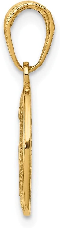 Diamond2Deal 14k Gold Miraculous Medal Charm