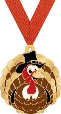 Crown Awards Thanksgiving Medals - Thanksgiving Turkey Medal