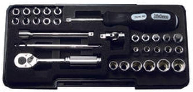 Ko-ken P2258M 1/4 Sq. Dr. Socket set 6 point Plastic Case 31 pieces