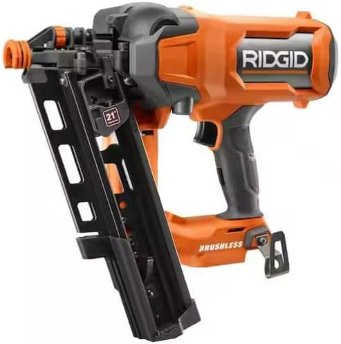 RIDGID 18V Brushless Cordless 21° 3-1/2 in. Framing Nailer, Tool Only