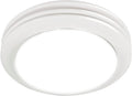 Akicon Ultra Quiet Bathroom Exhaust Fan with LED Light 80CFM 2.0 Sones Round Bathroom Ventilation Fan with Frosted Glass Cover Satin White Finish (Satin White)