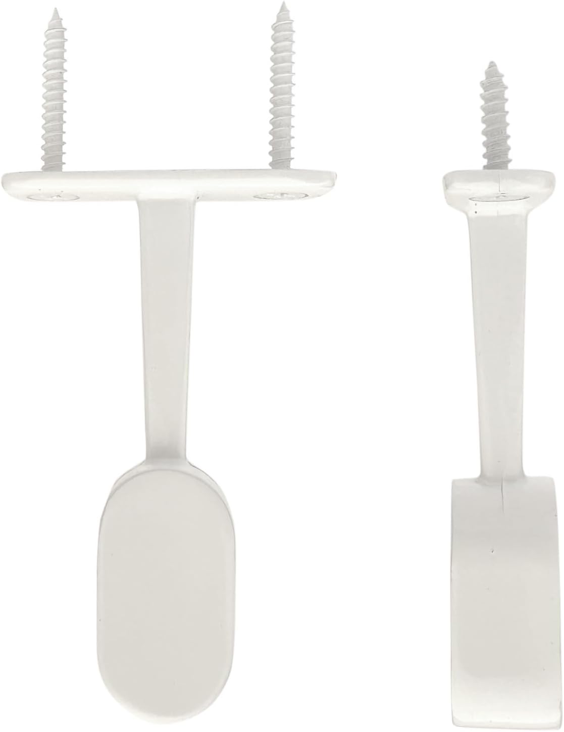 Oval Closet Rod End Hanger | Gloss White | 10 Pack