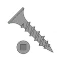 #10 x 3 Coarse Drywall Screws/Square/Bugle Head/Steel/Black Phos (Carton: 1,000 pcs)