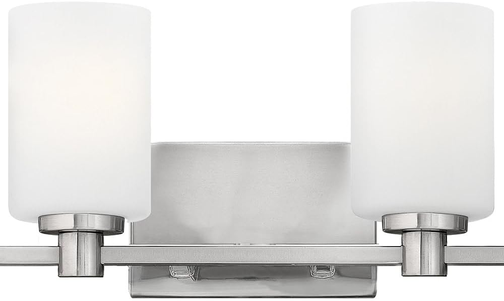 Hinkley Karlie Transitional Four Light Bathroom Vanity Fixture, Brushed Nickel