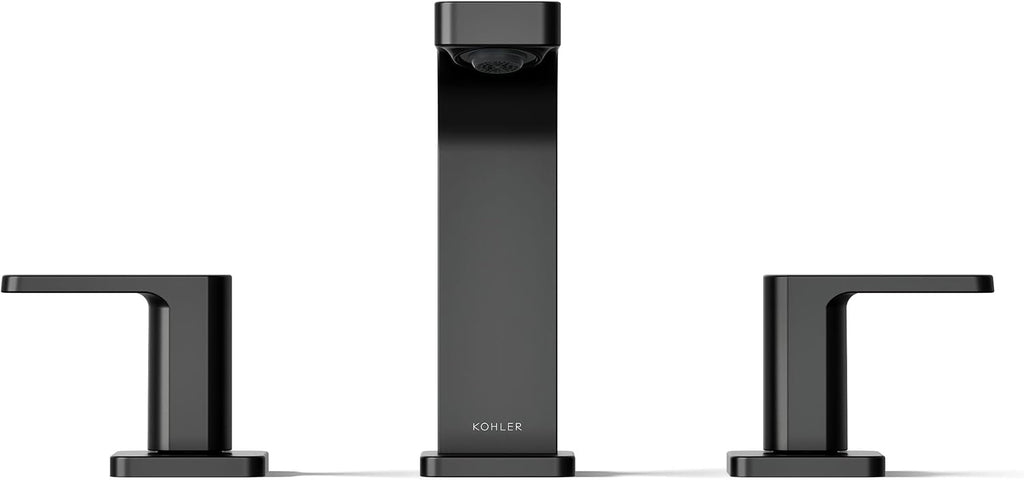 Kohler 23484-4-BL Parallel® Widespread Bathroom Sink Faucet, 1.2 gpm, Matte Black