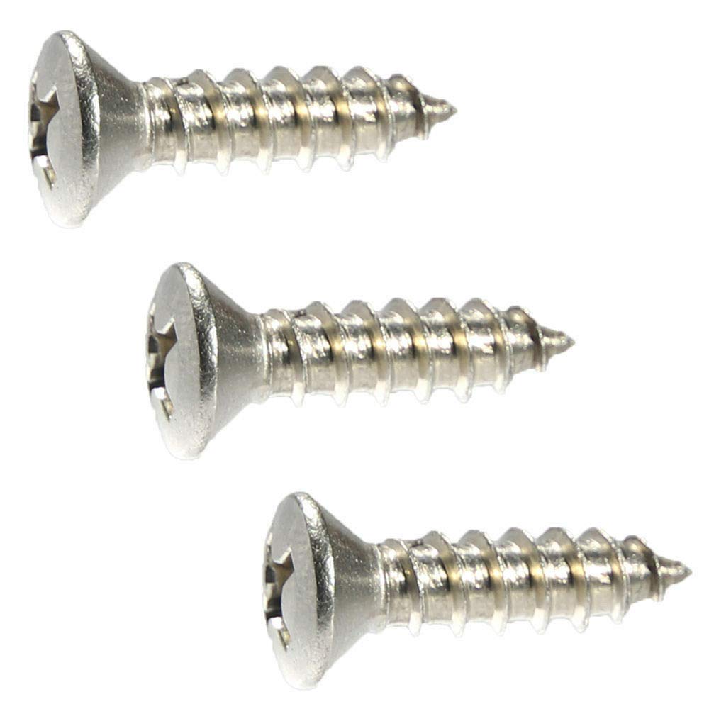 Phillips Oval Head Sheet Metal Screw 316 Stainless Steel #14 x 1' 250 Pcs self Tapping Screws Metal B2B